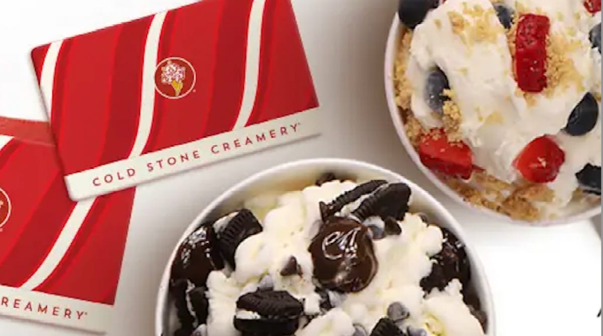 Coldstone Creamery gift card