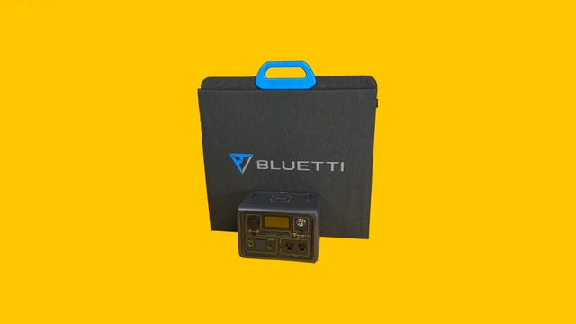 The Bluetti EB3A solar generator.