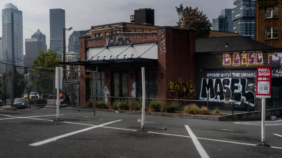 A closed Starbucks location in Seattle