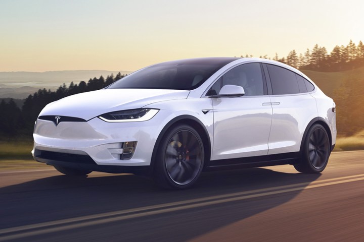 White Tesla Model X