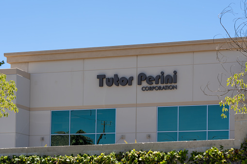 The Tutor Perini Corporation office in Los Angeles, California, USA.