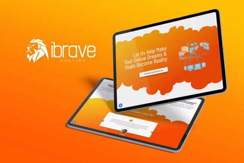 Promotional graphic for iBrave.