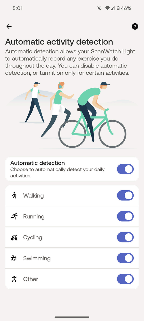 withings app scanwatch light settings 4