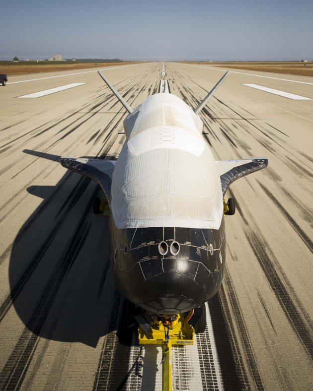 File photo of the US military's X-37B test vehicle after a landing in 2012.