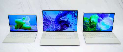 A picture of the new Dell XPS 13, 14 and 16 Laptops.