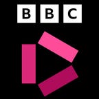 The logo for the BBC iPlayer on demand streaming service