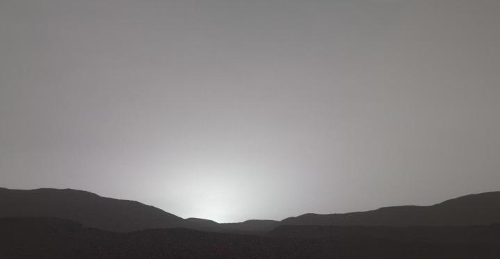 A sunset on Mars.