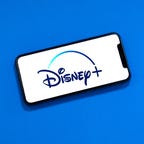 Disney+ logo on a phone