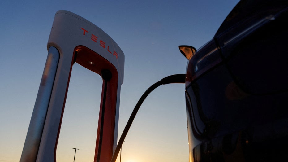 Tesla supercharging station in California