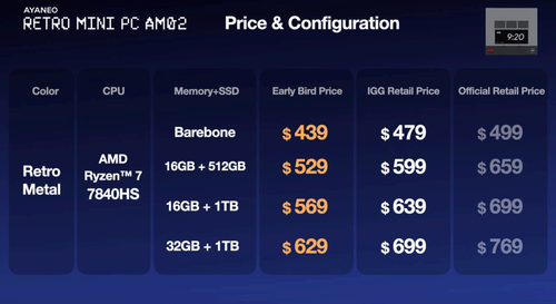 A price list of models. 