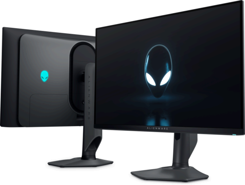 A monitor front and back. 