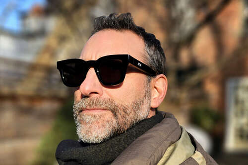 Simon Cohen wearing Deep Optics 32°N Sunglasses.