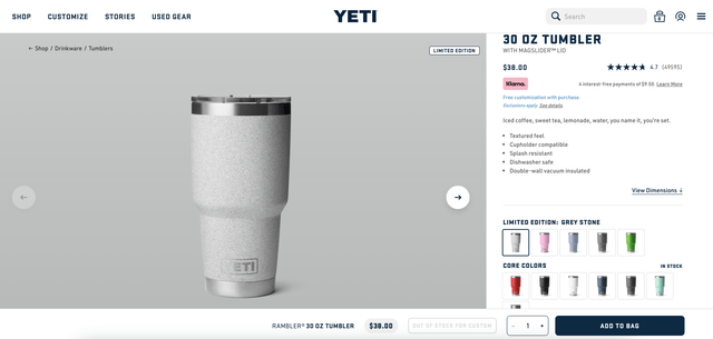 YETI rambler