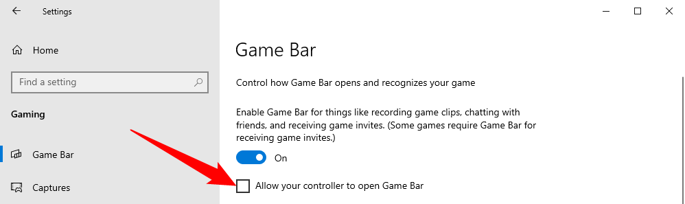 Untick the box to disable the Game Bar button on your controller. 