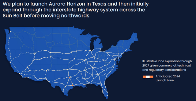 map of us and aurora