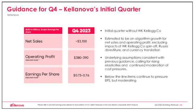 K Q4 Guidance