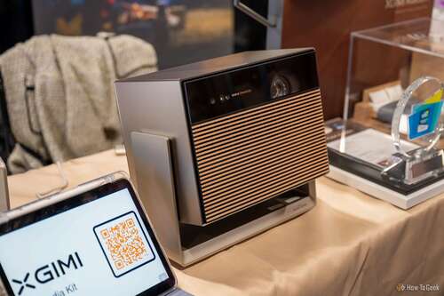 Xgimi Horizon Max projector sitting on a table at CES 2024.