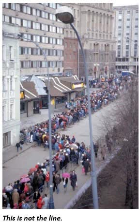 image of people queuing up