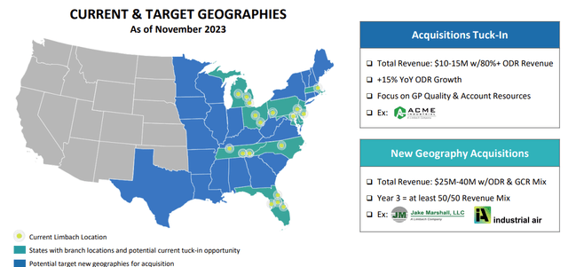 Limbach: Current & Target Geographies