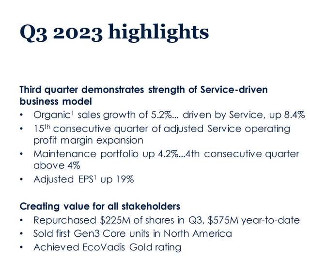 otis worldwide guidance results