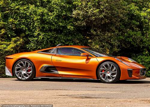 Want the ultimate exclusive supercar? You're unlikely to see another on the road like this: One of the four surviving Jaguar C-X75 movie cars - which has been converted so it is road legal - is now up for sale. Here's how much it costs