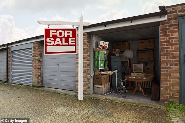 Rows of garages are a hangover from the 1970s, says Mr Gaine, with fewer people go to the trouble of parking their cars in a garage