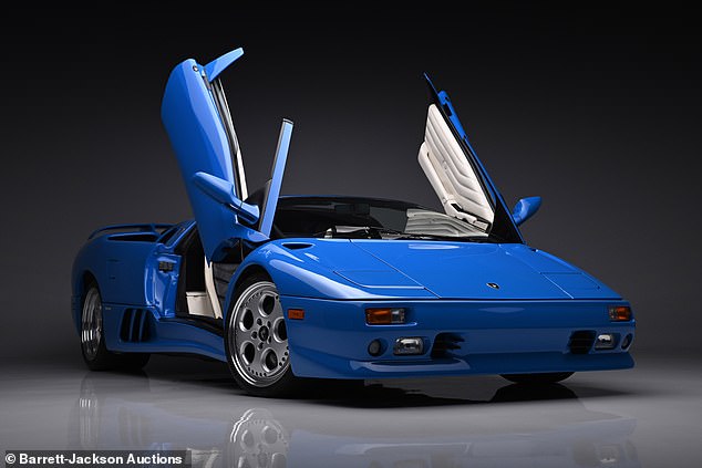 Donald Trump's 1997 Diablo is one of only 132 produced for the US and the only to be customised in this blue paint colour