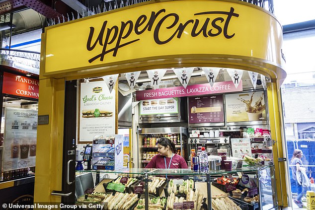 Growth: Upper Crust and Cafe Ritazza owner SSP Group reported turnover climbed by 21.2 per cent at constant currency levels to £788million in the three months ending December