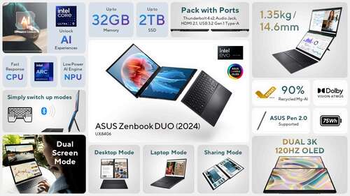 ASUS Zenbook DUO (2024) UX8406