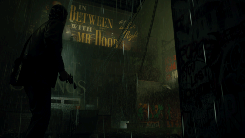 Alan Wake wanders through New York in Alan Wake 2.