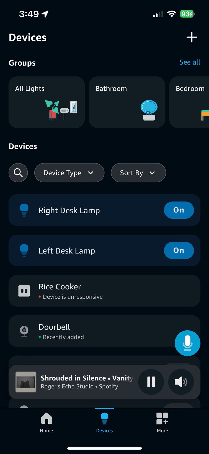 Amazon Alexa Devices tab 2024