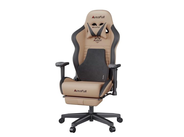 The brown version of the AutoFull C3 ergonomic gaming and office chair.