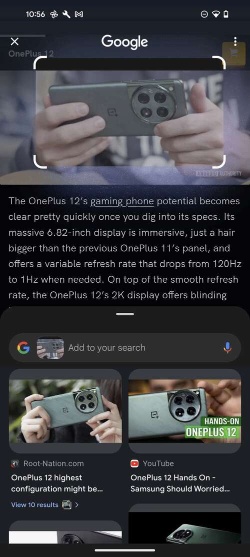 Circle to search pixel 8 pro 1