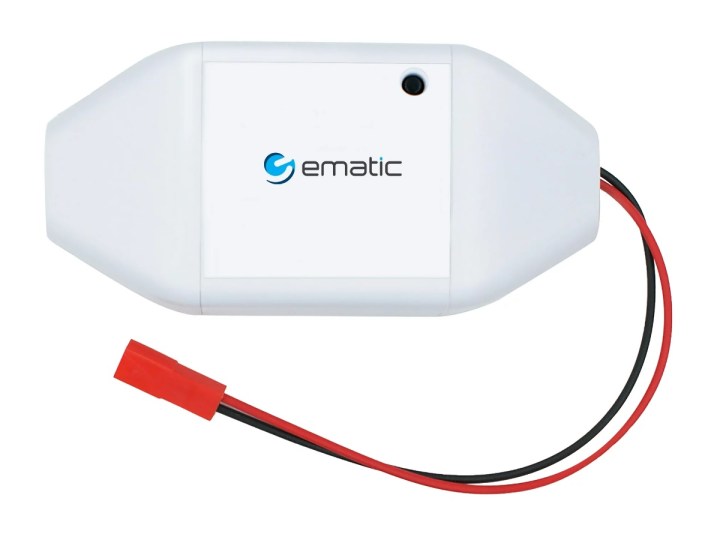 The Ematic Smart Garage Door Opener on a white background.