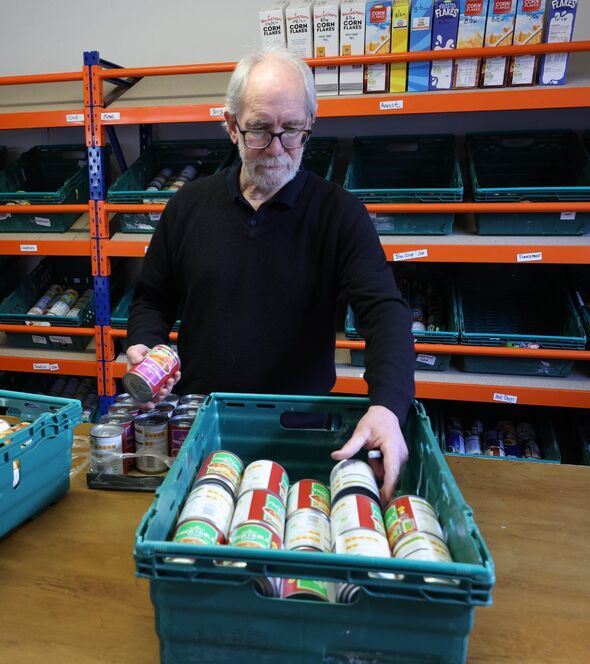 Food bank volunteer in Southend