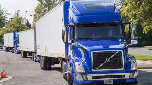 A photo of a Mack Truck