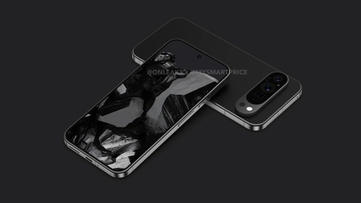 Leaked render of Google Pixel 9 Pro by OnLeaks and MySmartPrice.