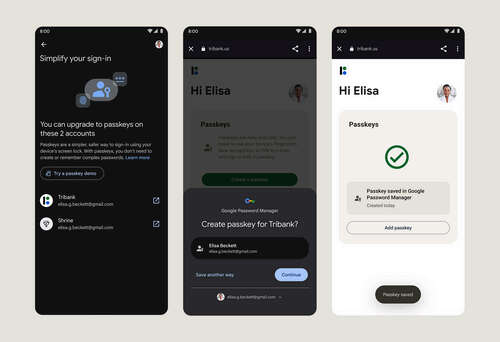 Google Pixel - Passkeys vs Passwords