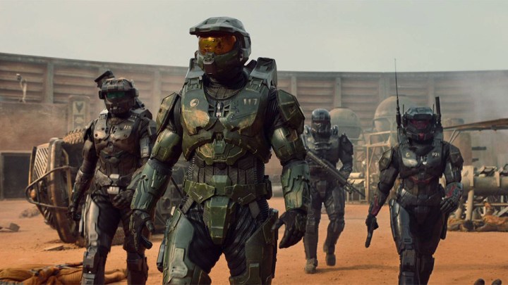 Spartan soldiers in Halo.