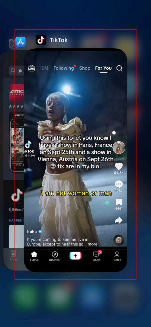 How to close TikTok on iPhone (1)