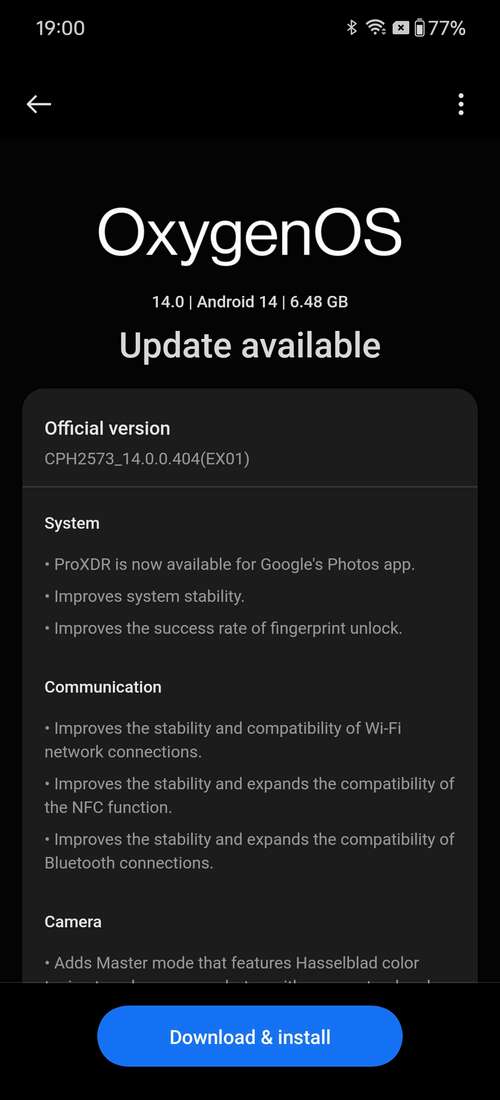 OnePlus 12 First update (1)