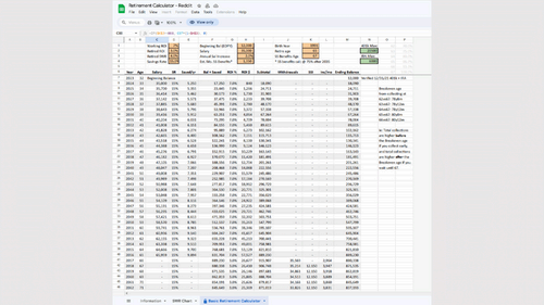 Reddit Retirement Calculator