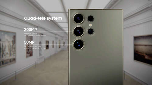 Samsung claims the Galaxy S24 Ultra has a quad tele camera system.