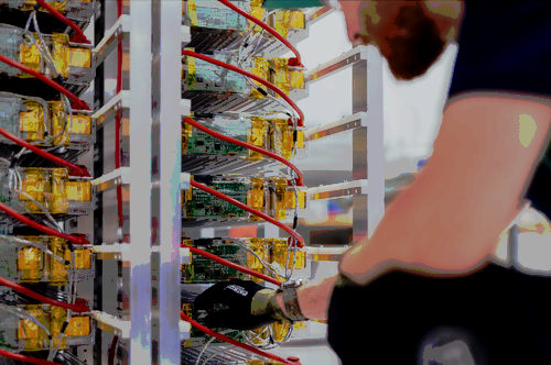 An engineer working on the Cactos energy storage system