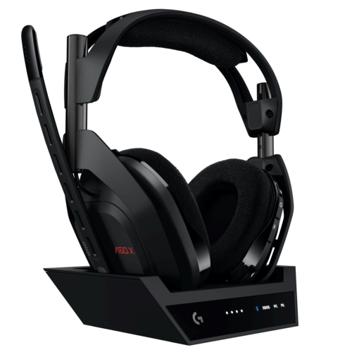 A50 X Headset and Base Station Gen5 3QTR FRNT L Black