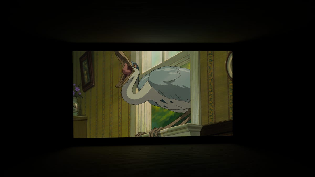 An animated film, The Boy and the Heron, in a virtual cinema