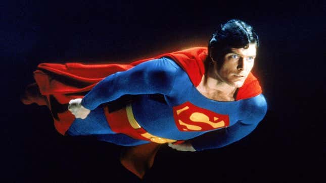 Christopher Reeve as Superman in the 1978 film.