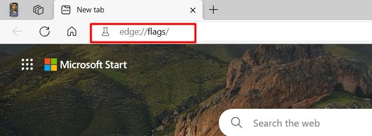 Command to access the Flags page of Edge.