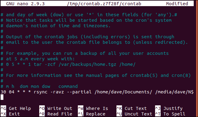 Some crontab settings. 