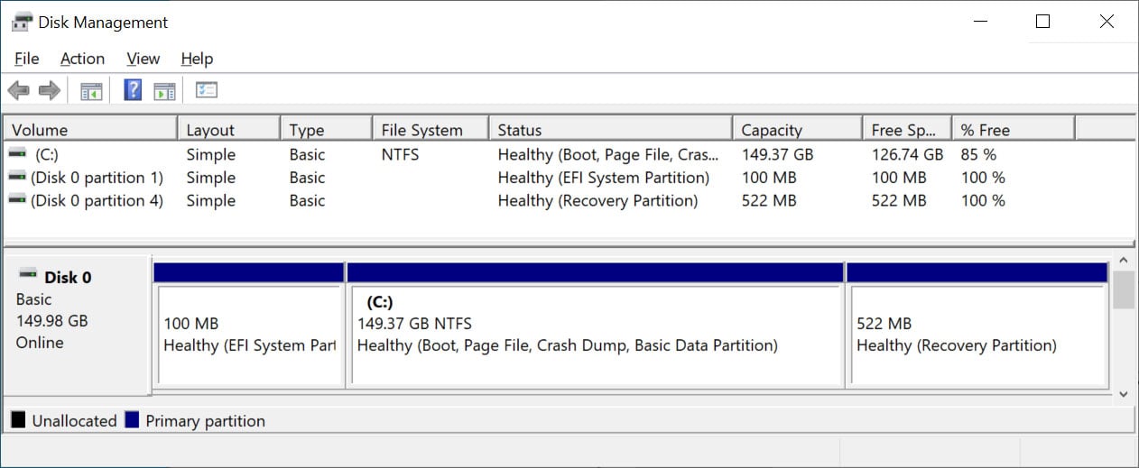 Larger Recovery Partition on new Windows 10 install